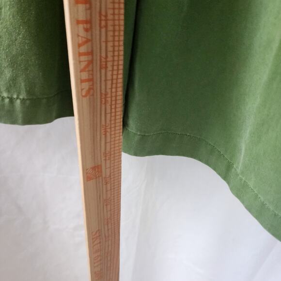 Reformation Mason Green Pants Women's 8 petite Wide Leg Culottes Pleated Pockets - Picture 9 of 12